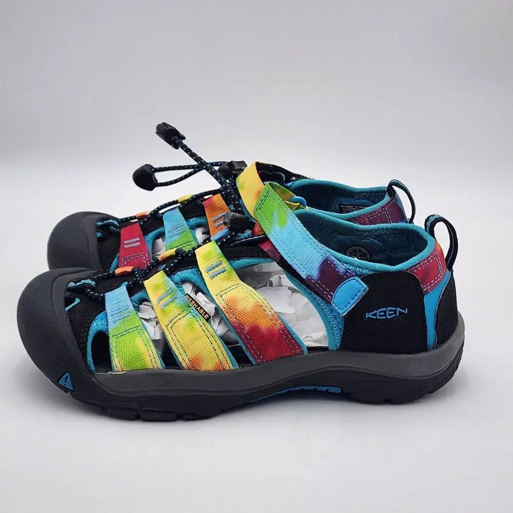 Keen‎ Newport Sandals Youth Kids Girls 3 Colorful Tie Dye Sport Hiking Fisherman